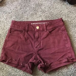 Hi-Rise American eagle “shortie” shorts
